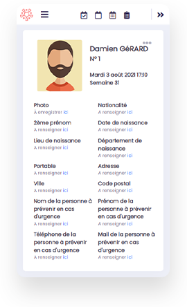 fiche du personnel centre de dépistage