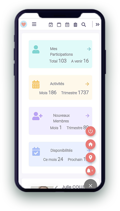<span>L'application mobile</span><br>
eBrigade