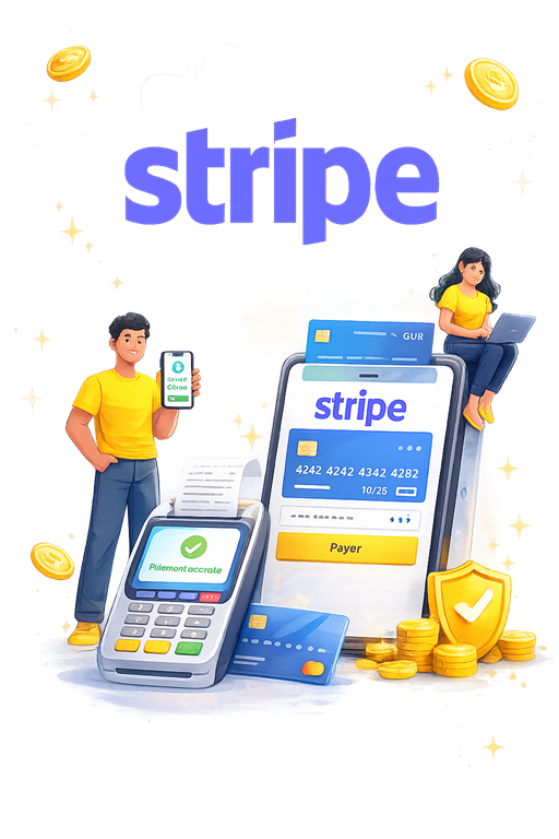 🎯 <span>Ajoutez</span> Stripe<span> à vos moyens de paiement</span>